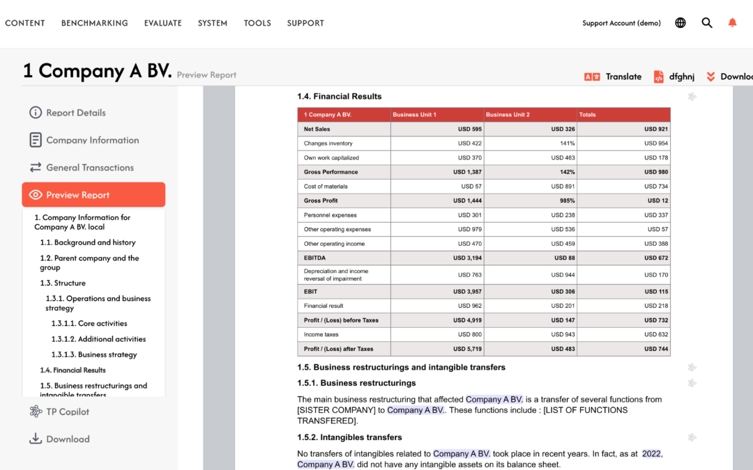 TPGenie P&L Segmentation tool